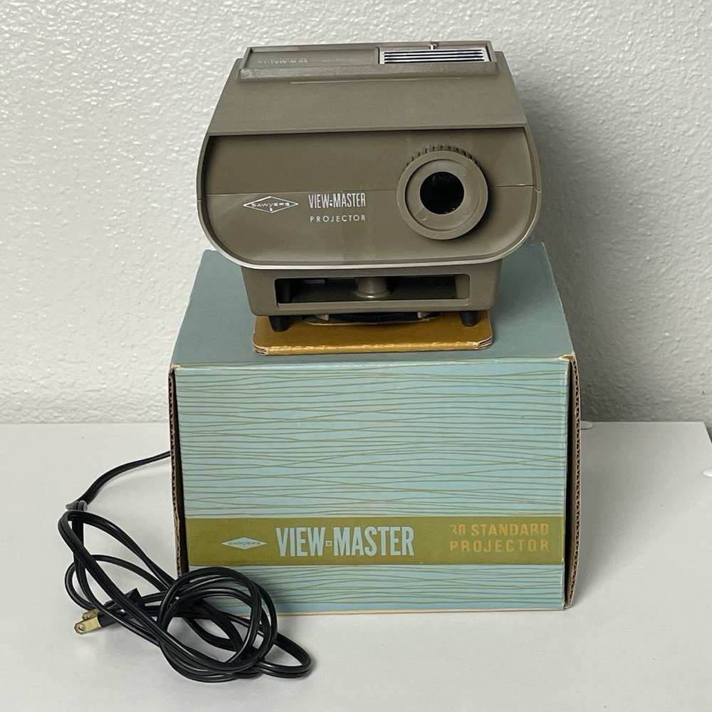 Vintage Sawyer's View Master 30 Standard Projector Working Condition in Box